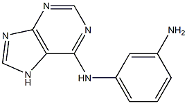 N-(3-aminophenyl)-N-7H-purin-6-ylamine Struktur