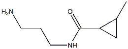 N-(3-aminopropyl)-2-methylcyclopropanecarboxamide Struktur