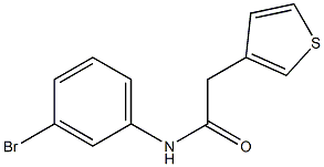 N-(3-bromophenyl)-2-(thiophen-3-yl)acetamide Struktur