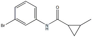 N-(3-bromophenyl)-2-methylcyclopropanecarboxamide Struktur