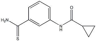 N-(3-carbamothioylphenyl)cyclopropanecarboxamide Struktur