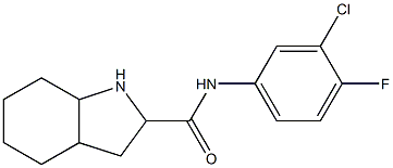 N-(3-chloro-4-fluorophenyl)-octahydro-1H-indole-2-carboxamide Struktur