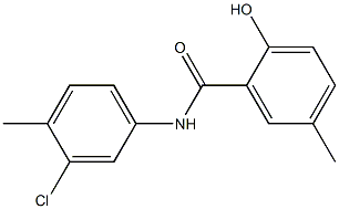 N-(3-chloro-4-methylphenyl)-2-hydroxy-5-methylbenzamide Struktur