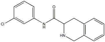 N-(3-chlorophenyl)-1,2,3,4-tetrahydroisoquinoline-3-carboxamide Struktur