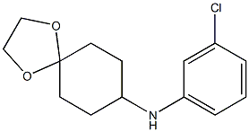 N-(3-chlorophenyl)-1,4-dioxaspiro[4.5]decan-8-amine Struktur