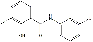 N-(3-chlorophenyl)-2-hydroxy-3-methylbenzamide Struktur