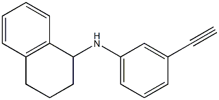 N-(3-ethynylphenyl)-1,2,3,4-tetrahydronaphthalen-1-amine Struktur