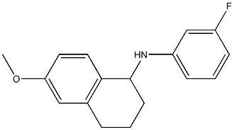 N-(3-fluorophenyl)-6-methoxy-1,2,3,4-tetrahydronaphthalen-1-amine Struktur