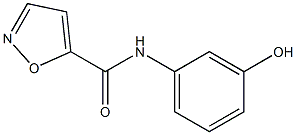 N-(3-hydroxyphenyl)-1,2-oxazole-5-carboxamide Struktur