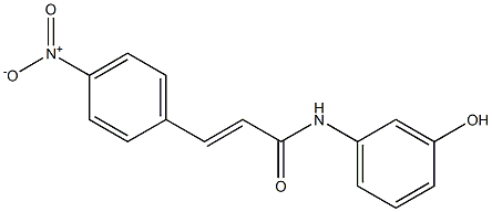 N-(3-hydroxyphenyl)-3-(4-nitrophenyl)prop-2-enamide Struktur