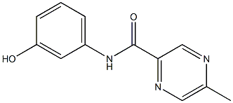 N-(3-hydroxyphenyl)-5-methylpyrazine-2-carboxamide Struktur