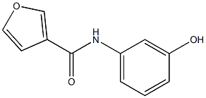 N-(3-hydroxyphenyl)furan-3-carboxamide Struktur