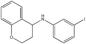 N-(3-iodophenyl)-3,4-dihydro-2H-1-benzopyran-4-amine Struktur