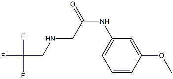 N-(3-methoxyphenyl)-2-[(2,2,2-trifluoroethyl)amino]acetamide Struktur