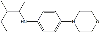 N-(3-methylpentan-2-yl)-4-(morpholin-4-yl)aniline Struktur