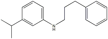 N-(3-phenylpropyl)-3-(propan-2-yl)aniline Struktur