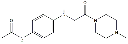 N-(4-{[2-(4-methylpiperazin-1-yl)-2-oxoethyl]amino}phenyl)acetamide Struktur