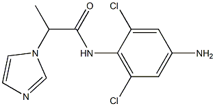 N-(4-amino-2,6-dichlorophenyl)-2-(1H-imidazol-1-yl)propanamide Struktur