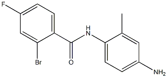 N-(4-amino-2-methylphenyl)-2-bromo-4-fluorobenzamide Struktur