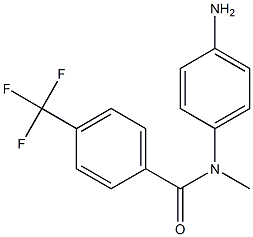 N-(4-aminophenyl)-N-methyl-4-(trifluoromethyl)benzamide Struktur