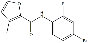 N-(4-bromo-2-fluorophenyl)-3-methyl-2-furamide Struktur