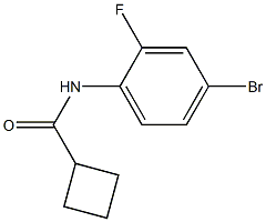 N-(4-bromo-2-fluorophenyl)cyclobutanecarboxamide Struktur