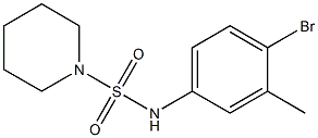 N-(4-bromo-3-methylphenyl)piperidine-1-sulfonamide Struktur