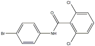 N-(4-bromophenyl)-2,6-dichlorobenzamide Struktur