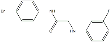 N-(4-bromophenyl)-2-[(3-fluorophenyl)amino]acetamide Struktur