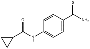 N-(4-carbamothioylphenyl)cyclopropanecarboxamide Struktur