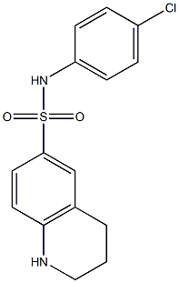 N-(4-chlorophenyl)-1,2,3,4-tetrahydroquinoline-6-sulfonamide Struktur