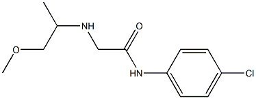 N-(4-chlorophenyl)-2-[(1-methoxypropan-2-yl)amino]acetamide Struktur