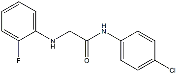 N-(4-chlorophenyl)-2-[(2-fluorophenyl)amino]acetamide Struktur