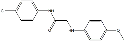 N-(4-chlorophenyl)-2-[(4-methoxyphenyl)amino]acetamide Struktur