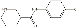 N-(4-chlorophenyl)piperidine-3-carboxamide Struktur