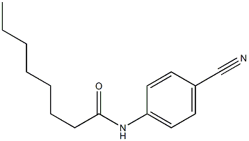 N-(4-cyanophenyl)octanamide Struktur