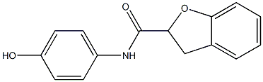 N-(4-hydroxyphenyl)-2,3-dihydro-1-benzofuran-2-carboxamide Struktur