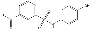 N-(4-hydroxyphenyl)-3-nitrobenzene-1-sulfonamide Struktur