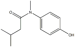 N-(4-hydroxyphenyl)-N,3-dimethylbutanamide Struktur