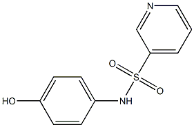 N-(4-hydroxyphenyl)pyridine-3-sulfonamide Struktur