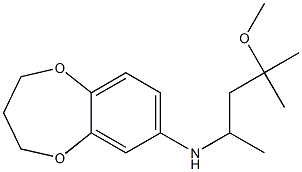 N-(4-methoxy-4-methylpentan-2-yl)-3,4-dihydro-2H-1,5-benzodioxepin-7-amine Struktur