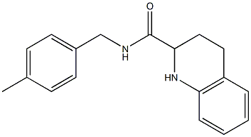 N-(4-methylbenzyl)-1,2,3,4-tetrahydroquinoline-2-carboxamide Struktur