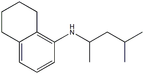 N-(4-methylpentan-2-yl)-5,6,7,8-tetrahydronaphthalen-1-amine Struktur