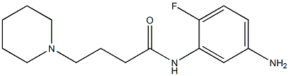 N-(5-amino-2-fluorophenyl)-4-piperidin-1-ylbutanamide Struktur