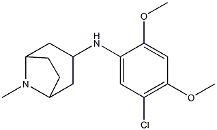 N-(5-chloro-2,4-dimethoxyphenyl)-8-methyl-8-azabicyclo[3.2.1]octan-3-amine Struktur