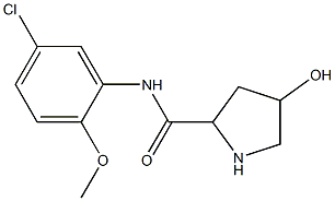 N-(5-chloro-2-methoxyphenyl)-4-hydroxypyrrolidine-2-carboxamide Struktur