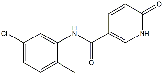 N-(5-chloro-2-methylphenyl)-6-oxo-1,6-dihydropyridine-3-carboxamide Struktur