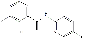 N-(5-chloropyridin-2-yl)-2-hydroxy-3-methylbenzamide Struktur