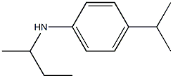 N-(butan-2-yl)-4-(propan-2-yl)aniline Struktur