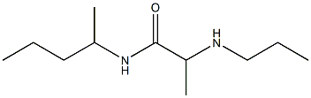 N-(pentan-2-yl)-2-(propylamino)propanamide Struktur